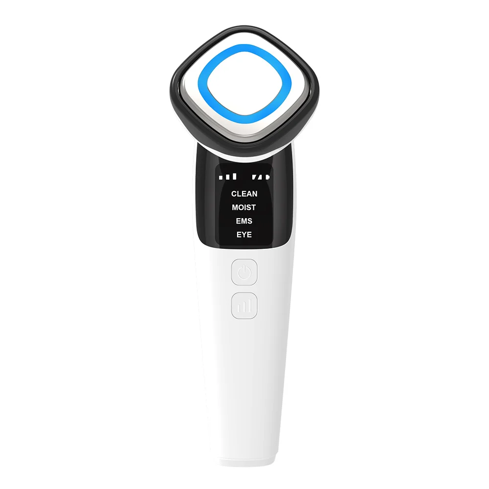 EMS Micro Corrente Massagem Aquecimento LED Light, Cuidados com a pele portátil Ion Facial Lifting Beauty Tool, Uso doméstico Instrumento