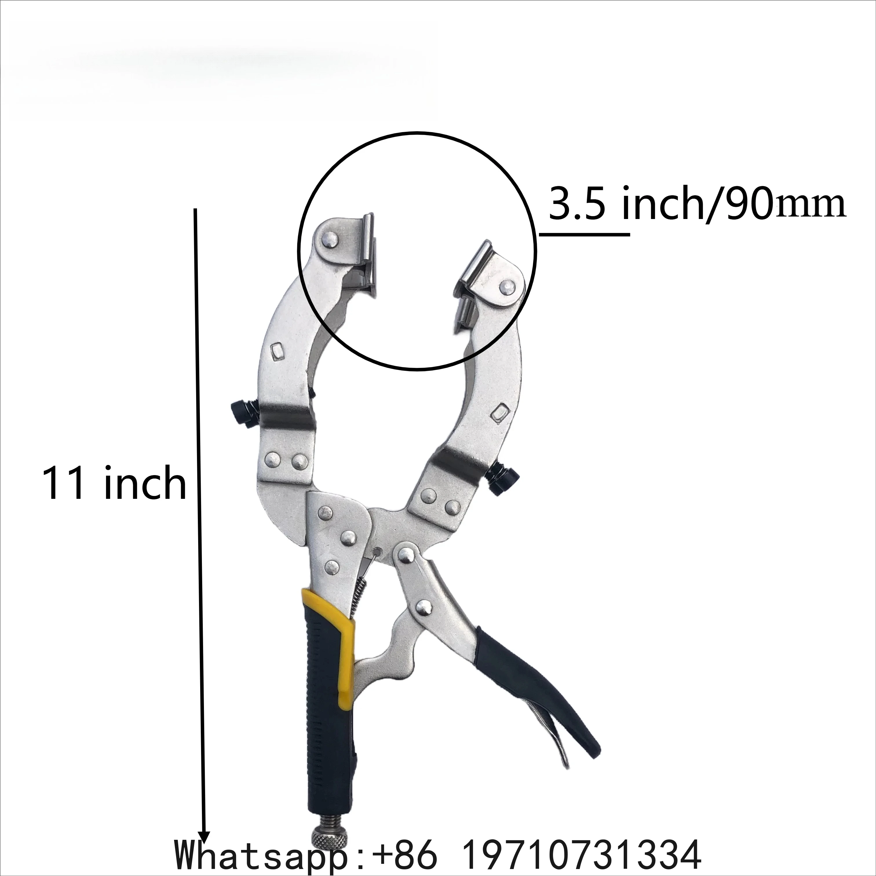 Locking Welding Pipe Plier clamp, Round Tube Welding Clamp 11Inch ，woodworking 1-pack