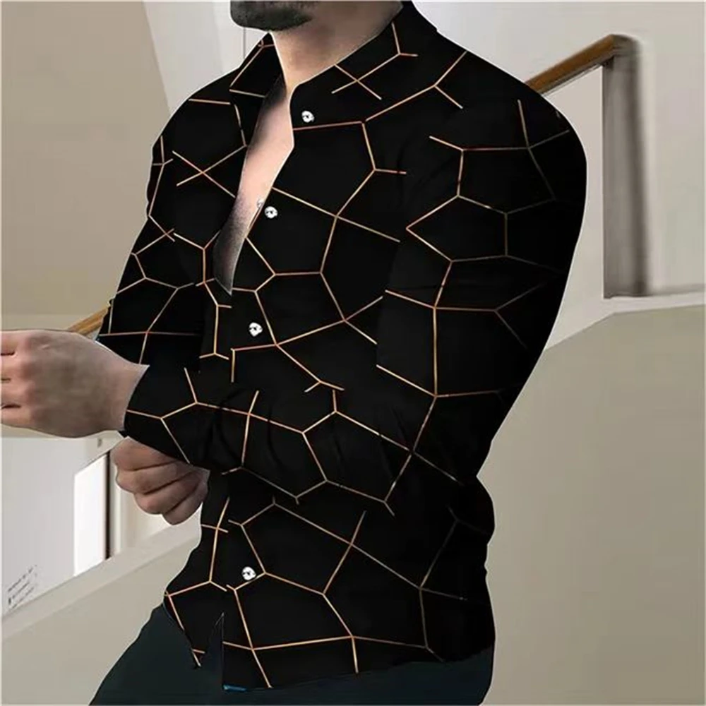 New Long Sleeve Men\'s Shirt Summer Casual Shopping Wear XS-6XL