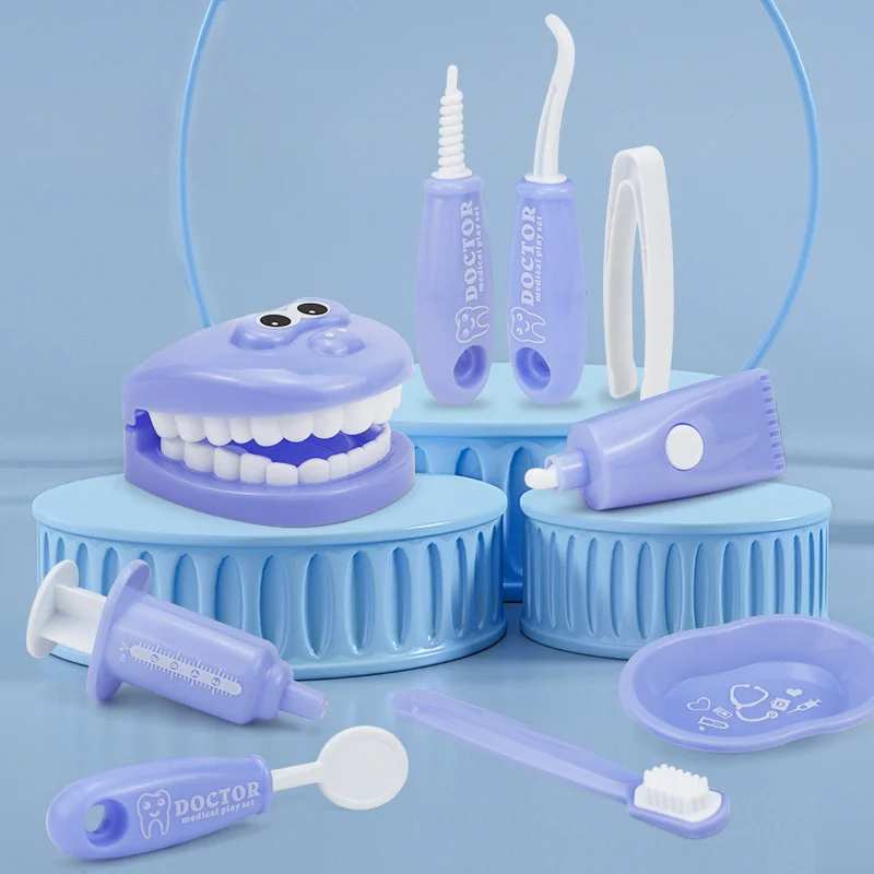 

Dentist Toy Set Baby Simulation Children's Injection Toy Boy and Girl Play House Tooth Model Toy Early Education Brushing Props