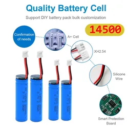 14500 5C Power Lithium Battery 3.7V 800mAh Rechargeable Battery for Electric Toothbrush Shaver Beauty Instrument Lithium Battery