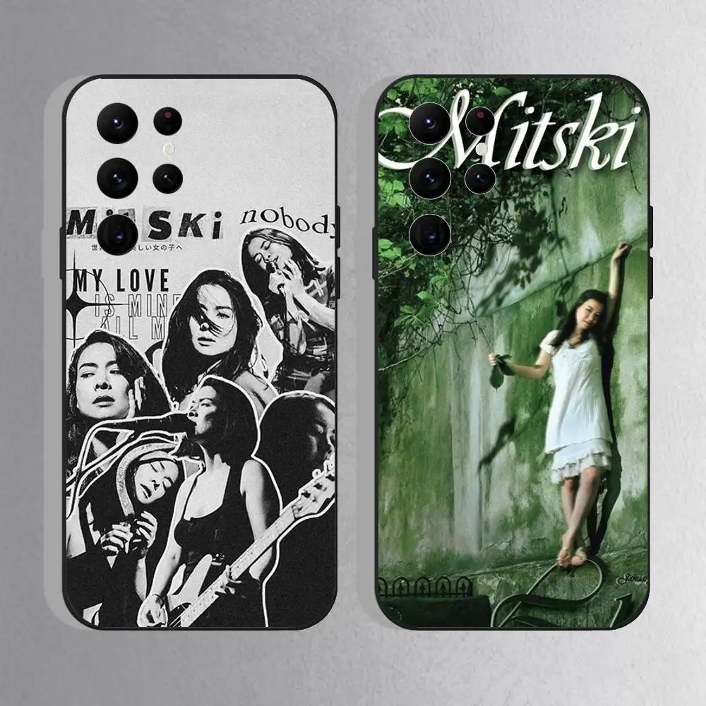 M-Mitski This Is Mitski Singer Phone Case For Samsung S10,S21,FE,S21 ,S26,S25,S24,S23,Ultra,S9,S22,Plus Black Shell Cover