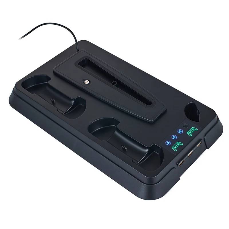 

For Ps5 Digital Version/Optical Drive Version Host Cooling Fan Handle Charging Base For PS5 Slim Charging Base Easy To Use B