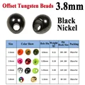 20 piezas de 3.8 mm negras