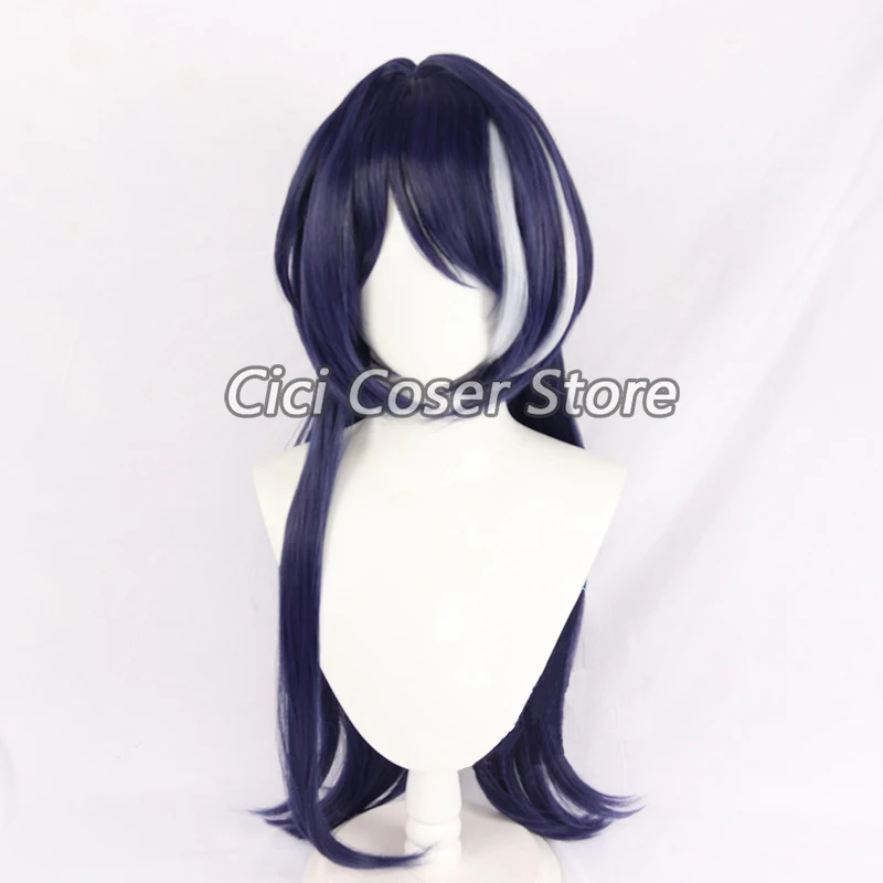 Anime Game Honkai Star Rail Acheron Cosplay Wig Synthetic Long Hair Women Halloween Party Carnival Roleplay Wigs Accessories