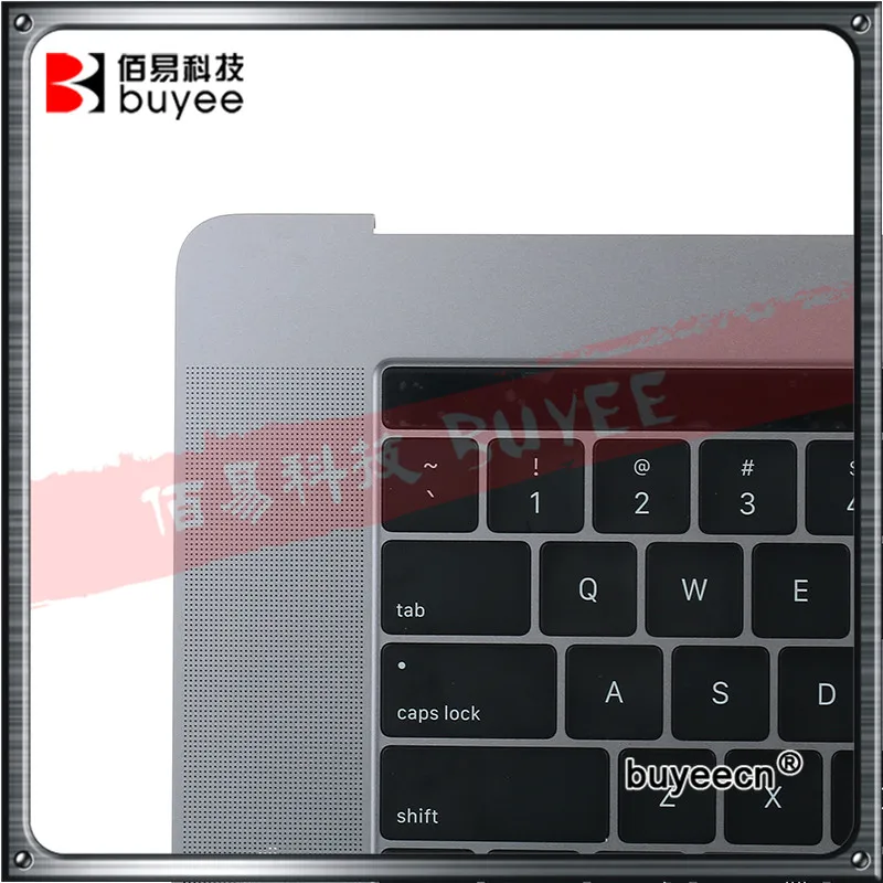 Imagem -02 - Original A1990 Topcase Eua Reino Unido Francês Espanhol Alemão Teclado para Macbook Pro 15 A1990 Apoio para as Mãos com Trackpad Touchbar Cinza Silve