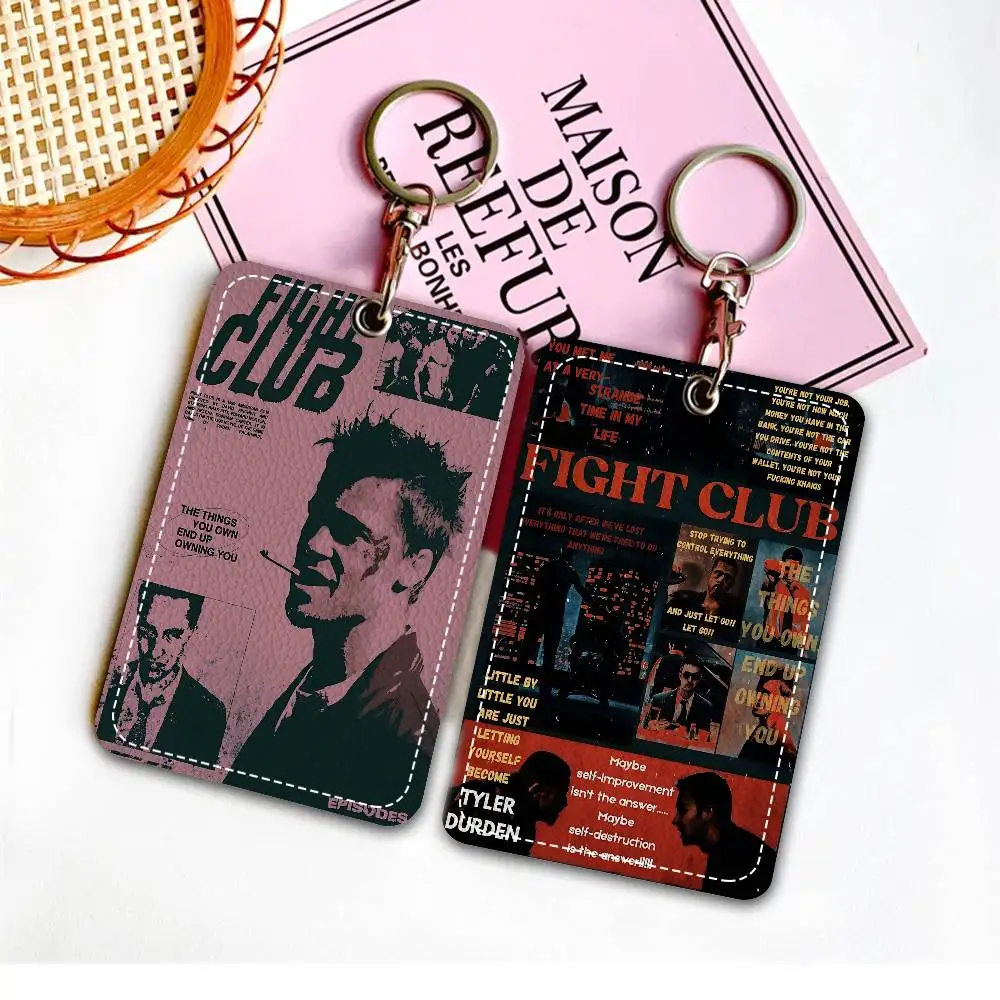 الفيلم الكلاسيكي F-FightS C-Club مع سلسلة مفاتيح حامل العاطفة مع سلسلة مفاتيح لبطاقة الوصول وبطاقة الحافلة وبطاقة الهوية الائتمانية وبطاقة البنك #3