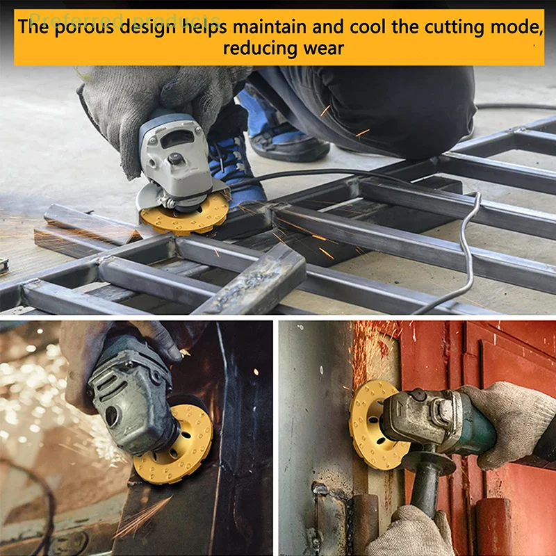 Rueda de copa de molienda de diamante Turbo de hormigón de 4 pulgadas, ruedas de amoladora angular de alta resistencia de 12 segmentos para amoladora angular