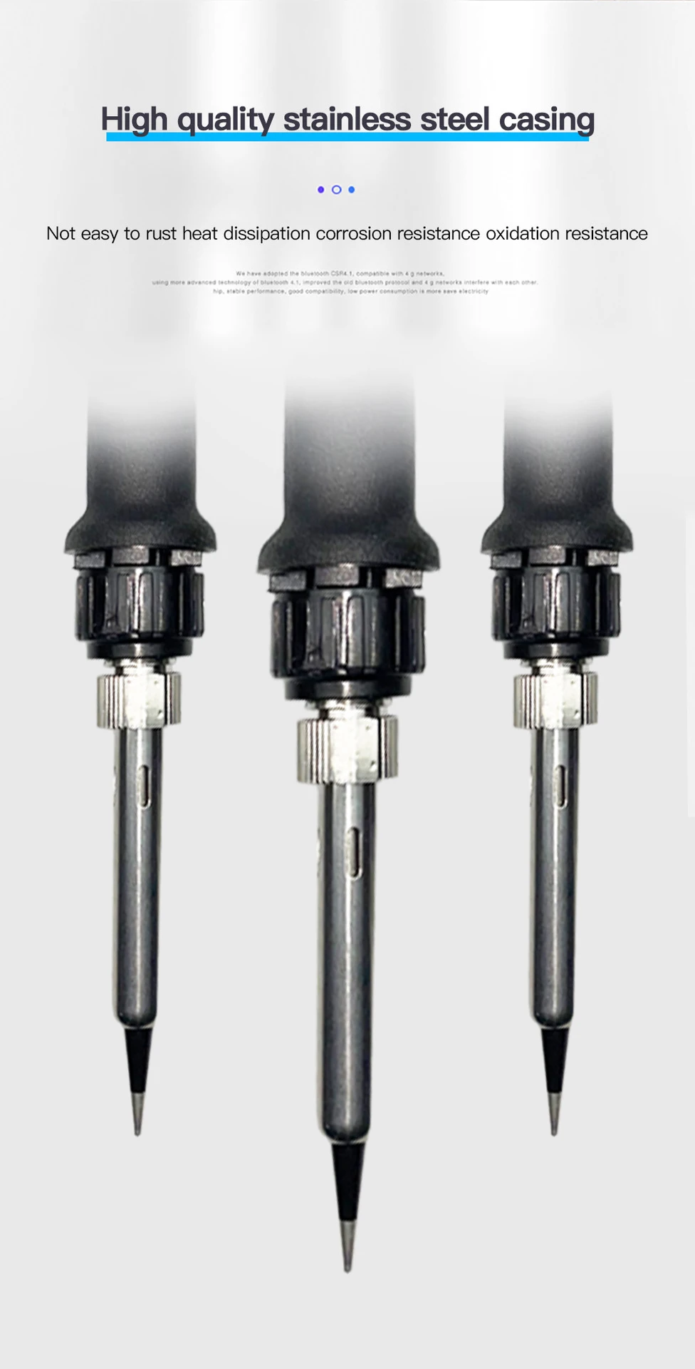 BalenYar 15-teiliges Set Elektrische Lötkolben 80W Digital LVD-Display Haushalts-Lötkolben Einstellbare Temperatur 220V/110V – Detail 6