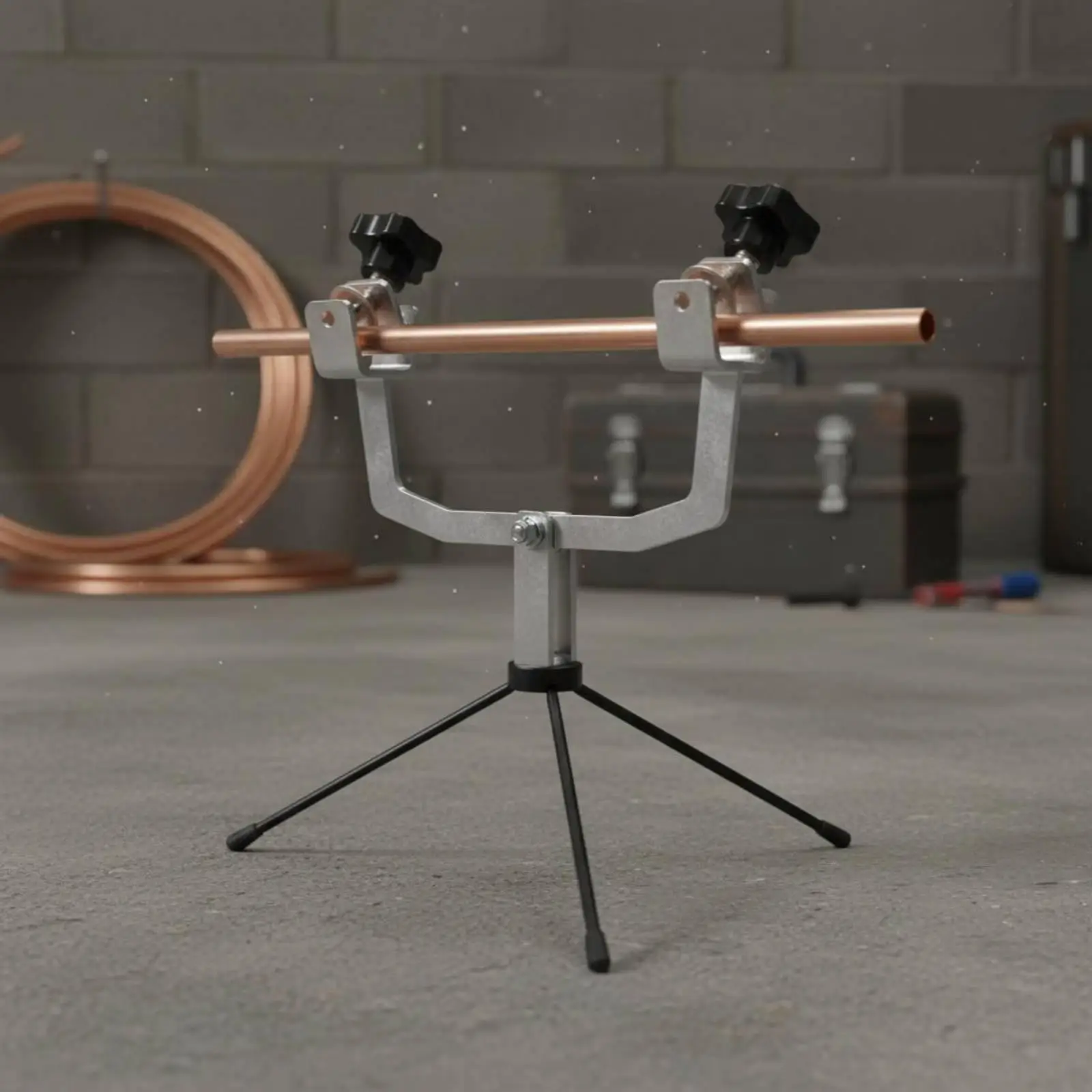 Metal Welding Fixture Sturdy Pipe Fusing Bracket Adjustable Welding Stand Tool for Workshop Copper Pipe Installation