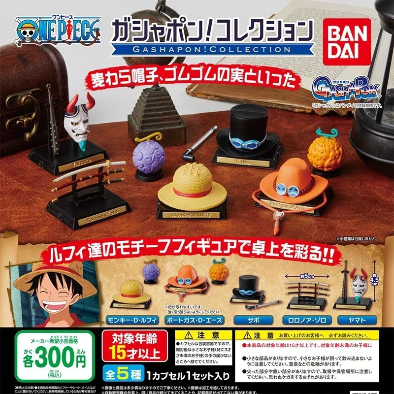 One Piece Figures Anime Pvc Gashapon Anime Luffy Devil Fruit Straw Hat Zoro Yamato Collectible Mini Figurine Model Gift Kids Boy