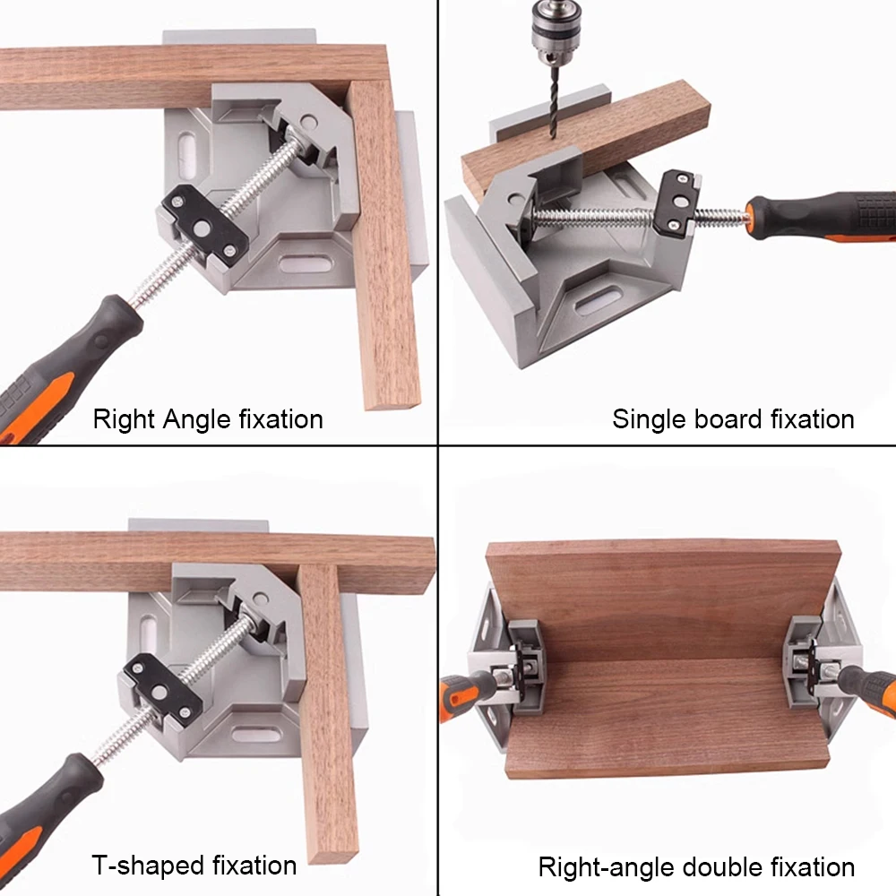 90 Degree Right Angle Clamp Woodworking Right Angle Holder Glass Right Angle Holder Fast Welding Right Angle Clamps Intensifier