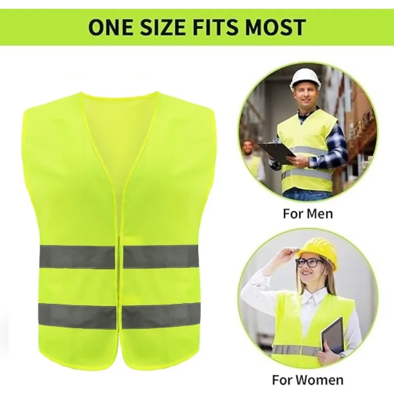 

Car Reflective Strip Vest Reflective Strip Vest Car Emergency Reflective Vest Fluorescent Green Orange Safety Suit Strip Vest
