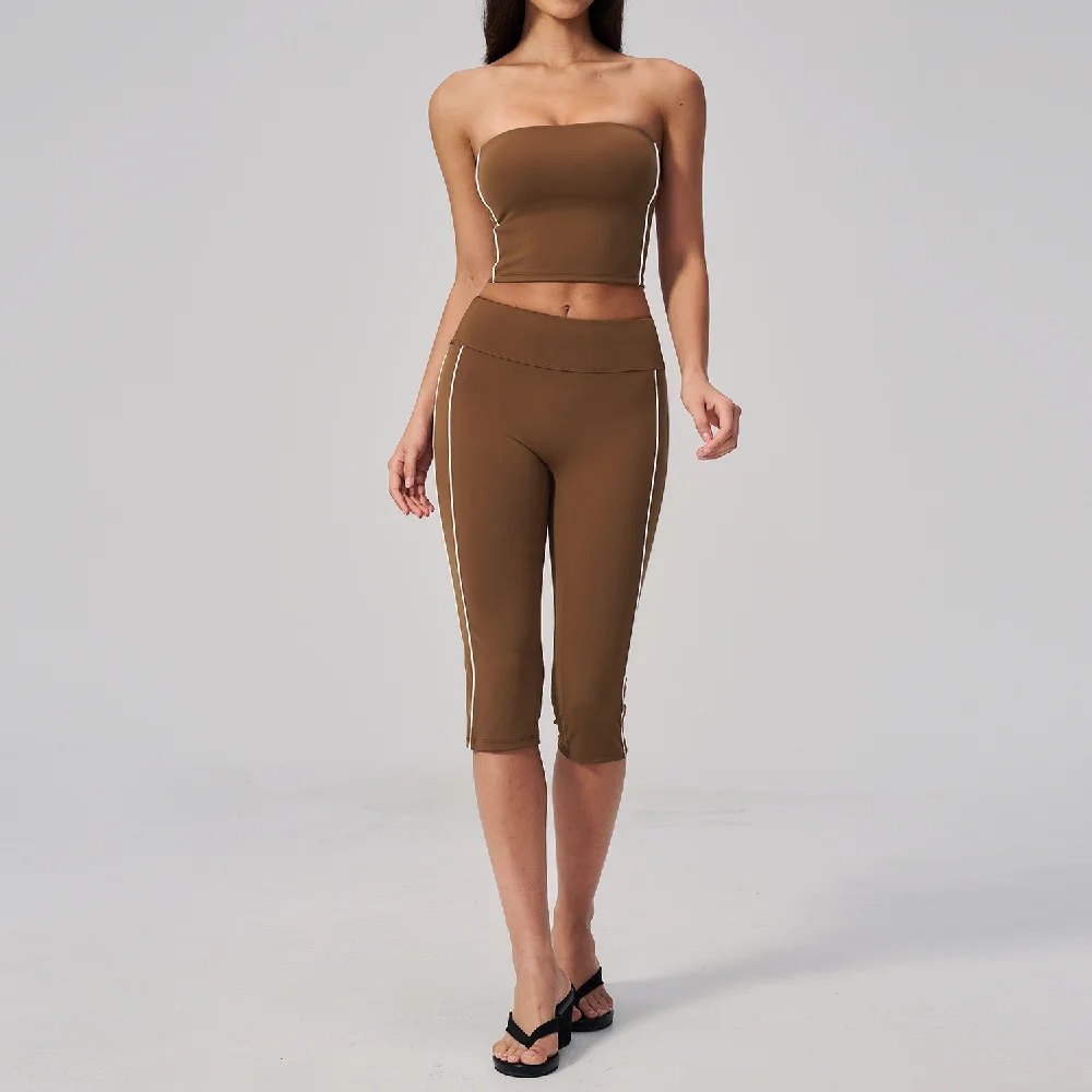 2PCS Yoga Clothes Athletic Wea - Pilates In Yoga Pants ulasan dan harga