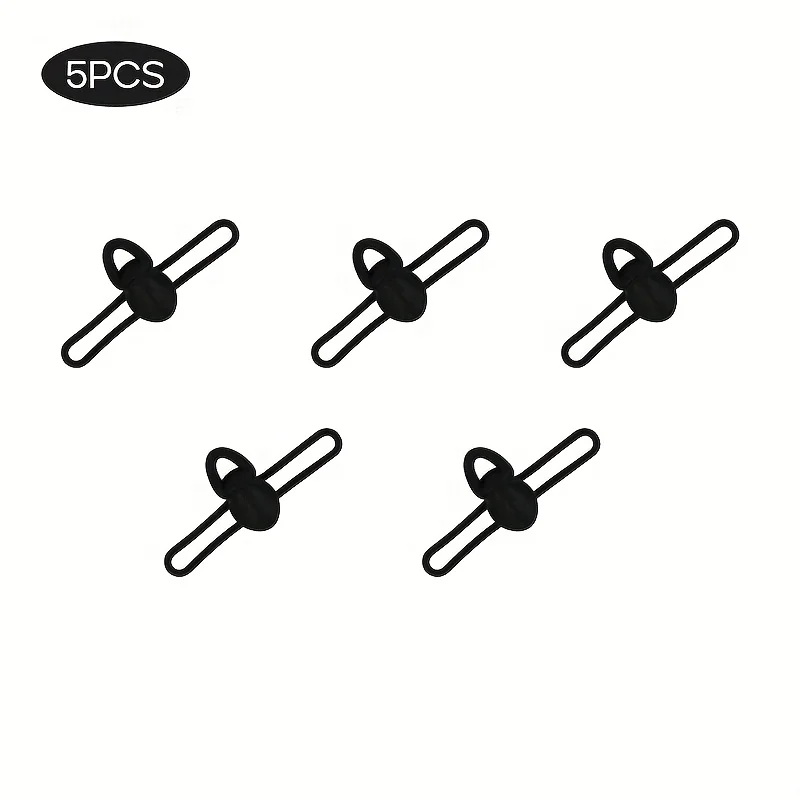 5 stuks/zakje Hoge Elastische Siliconen Vis Aas Haakbevestiging Lichtgewicht Anti-Slip Vis Hengel Haak Clip