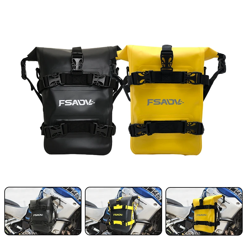 

Motorcycle Frame Crash Bars Waterproof Bag For Yamaha Super Tenere XT1200Z XTZ1200 Bumper Repair Tool Placement Bag