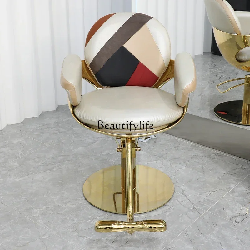كرسي قص الشعر لصالونات التجميل الراقية كرسي حديث للصباغة الساخنة