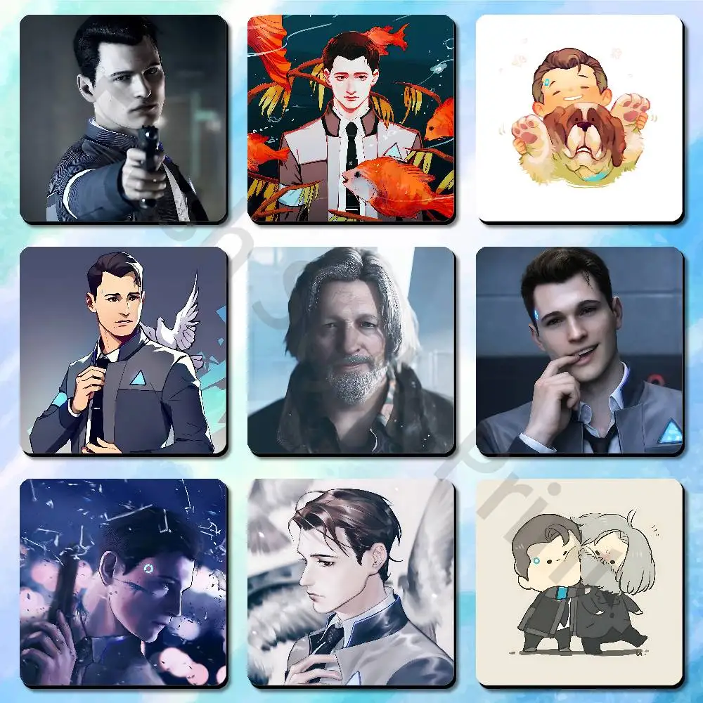 Game D-Detroit Become H-Human Cute Cartoon Anime Refrigerator Magnets Soft Magnetic Heat Transfer Refrigerator Magnets Gift
