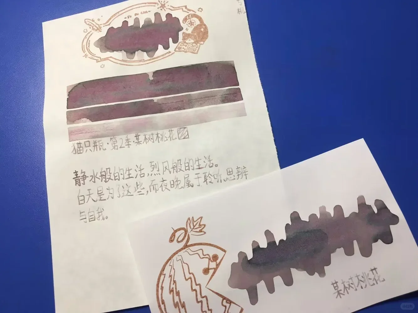 

KittyInkpot Ink,A Certain Peach Tree, Gradient Chromatography Sheen Writing Pen Ink 35ml