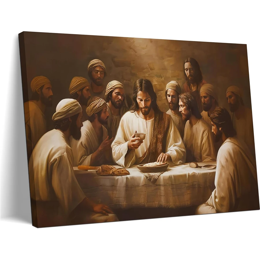 

Jesus diamond mosaic Last Supper Wall Decor full drill diamond Painting Christian Dining Room Pictures for Church Home Bedroom