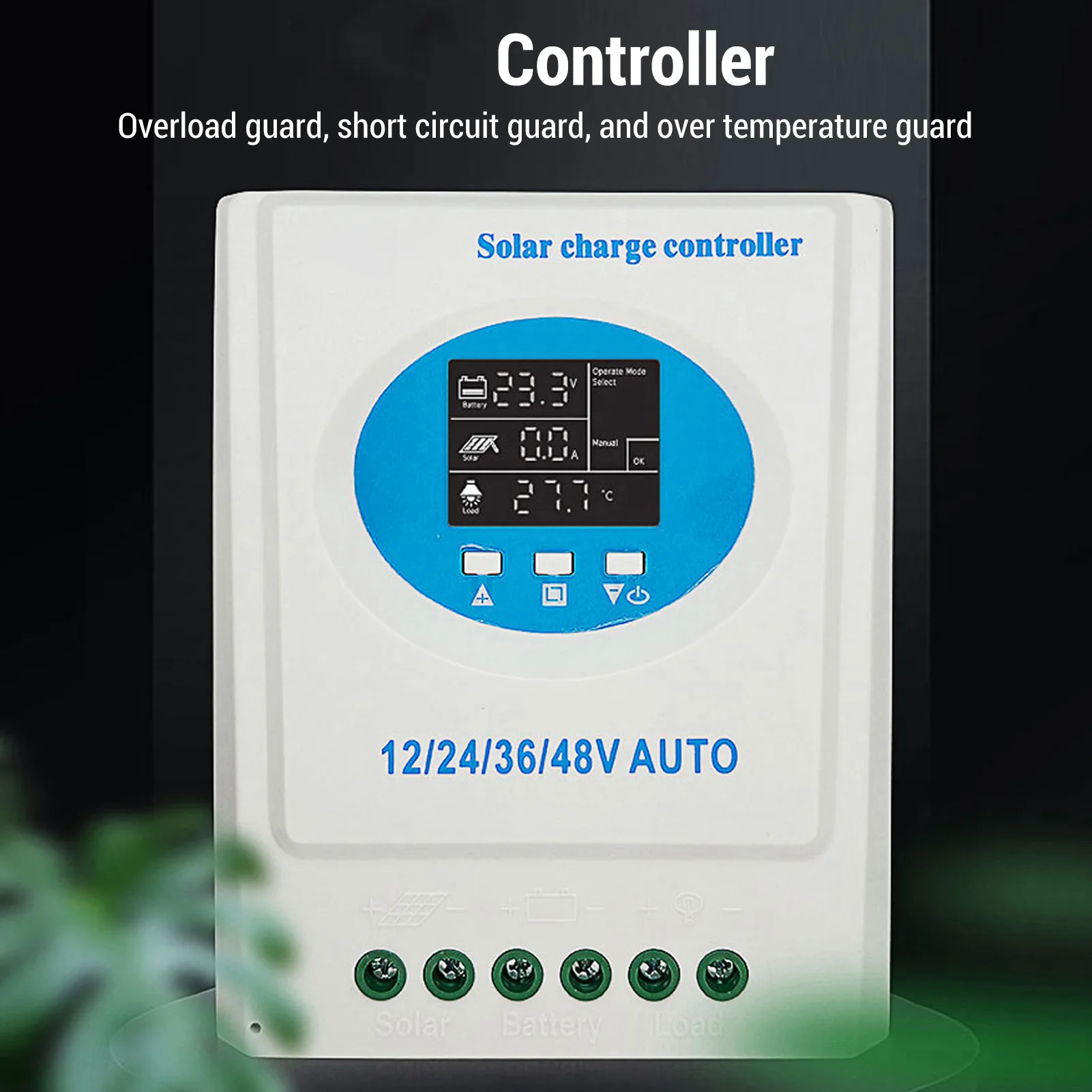 Контроллер MPPT, контроллер заряда солнечной батареи 12 В, 24 В, 36 В, 48 В, интеллектуальный регулятор батареи солнечной панели RV для лодки, яхты