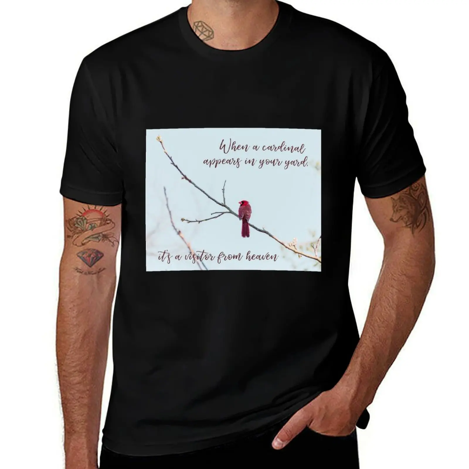 Visitor from Heaven T-Shirt Work Wear Breathable Tee T-Shirt
