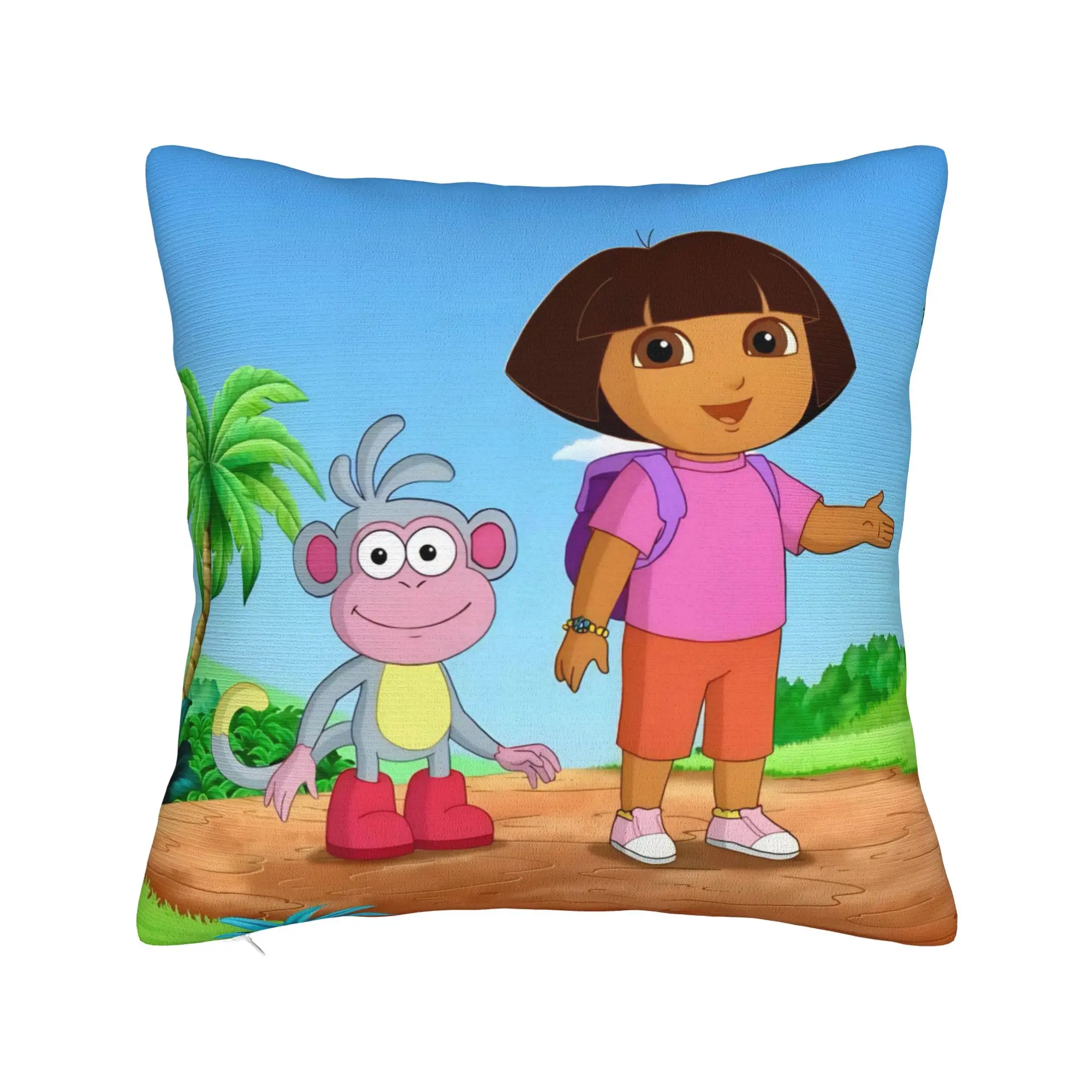 D-Doras The Explorers Pillowcases Stuff Soft Cushion Cover Decorations  Throw Pillow Case Cover Home Multi-Size