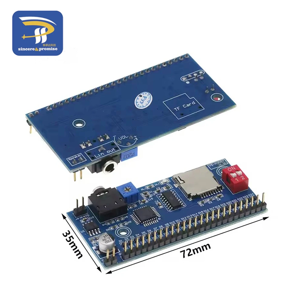 1/5pcs / Voice Playback Module MP3 Triggers One Playback at a Time Arduino Prompts Announcer M3D5T