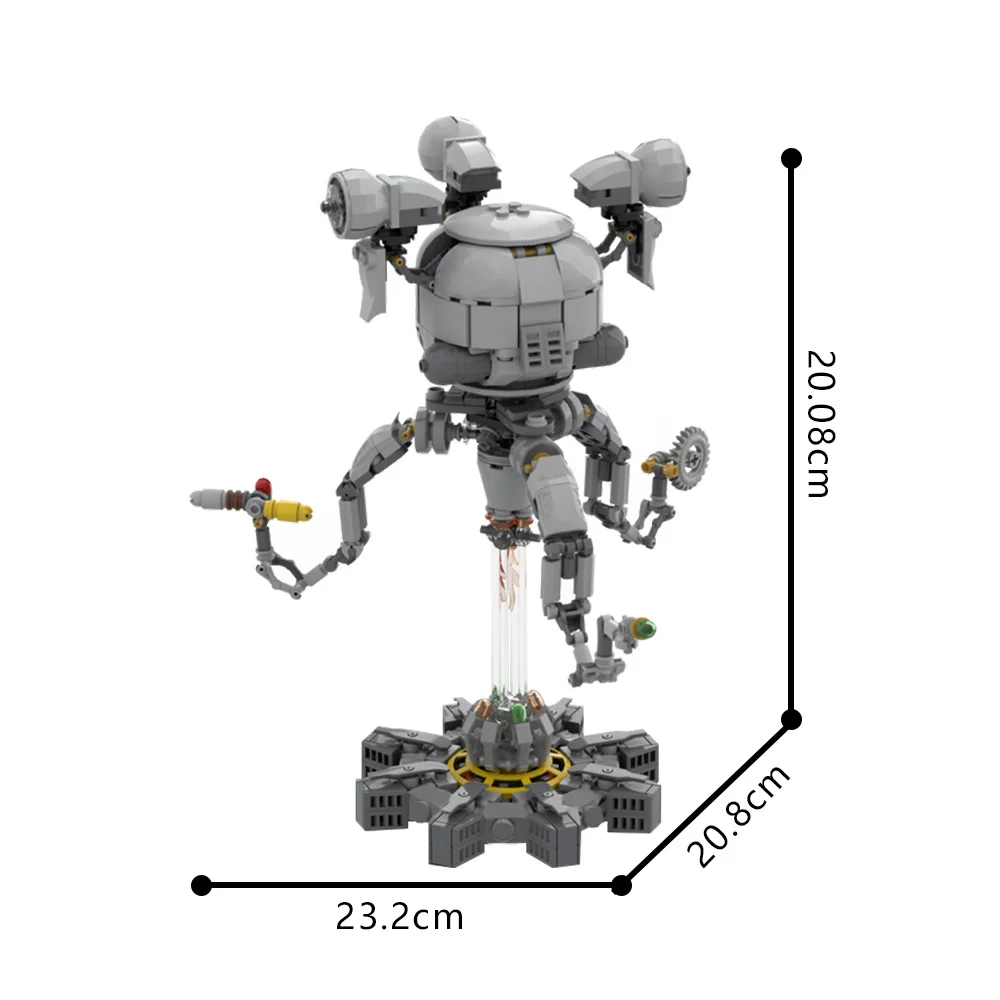 MOC film Mister – blocs de construction de Robot pratique, modèle X-01, armure de puissance, briques, explosion nucléaire, Diorama, jouet assemblé, cadeau pour enfants