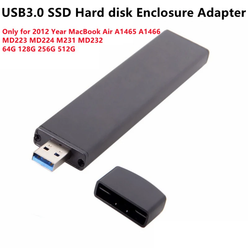 

USB3.0 to 7+17Pin SSD HDD Enclosure Adapter for MacBook Air 2012 A1465 A1466 MD223 MD224 MD232 64G 128G 256G 512G Direct-Connect