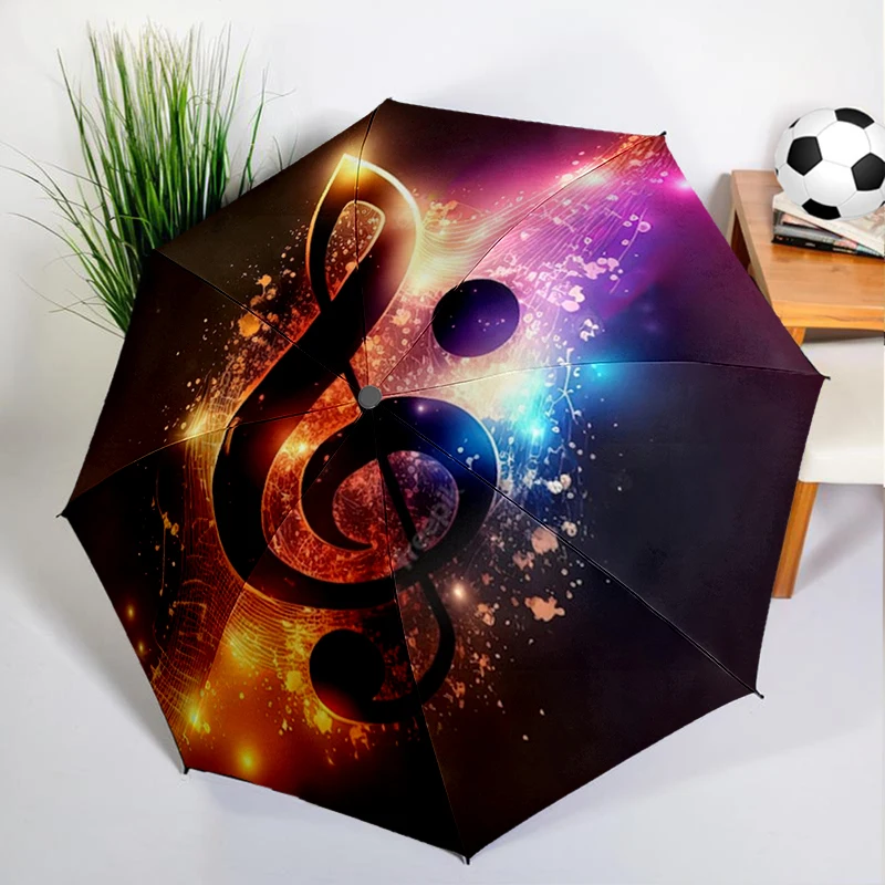 

Colorful Music Notes Umbrella Automatic Open/close, Sturdy Iron Frame & 8-Rib Struct, Umbrella for Women & Men, Christmas Gifts
