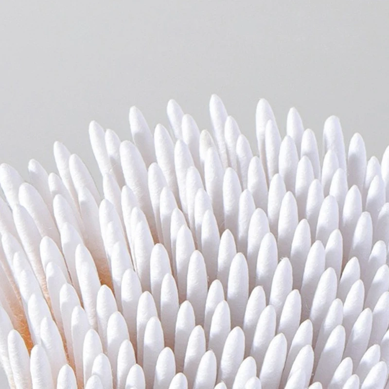 500/300/100Pcs Nägel Holz Tupfer Sauber Sticks Knospe Spitze Holz Baumwolle Kopf Detail Corrector Maniküre Nagellack entferner Kunst Werkzeug