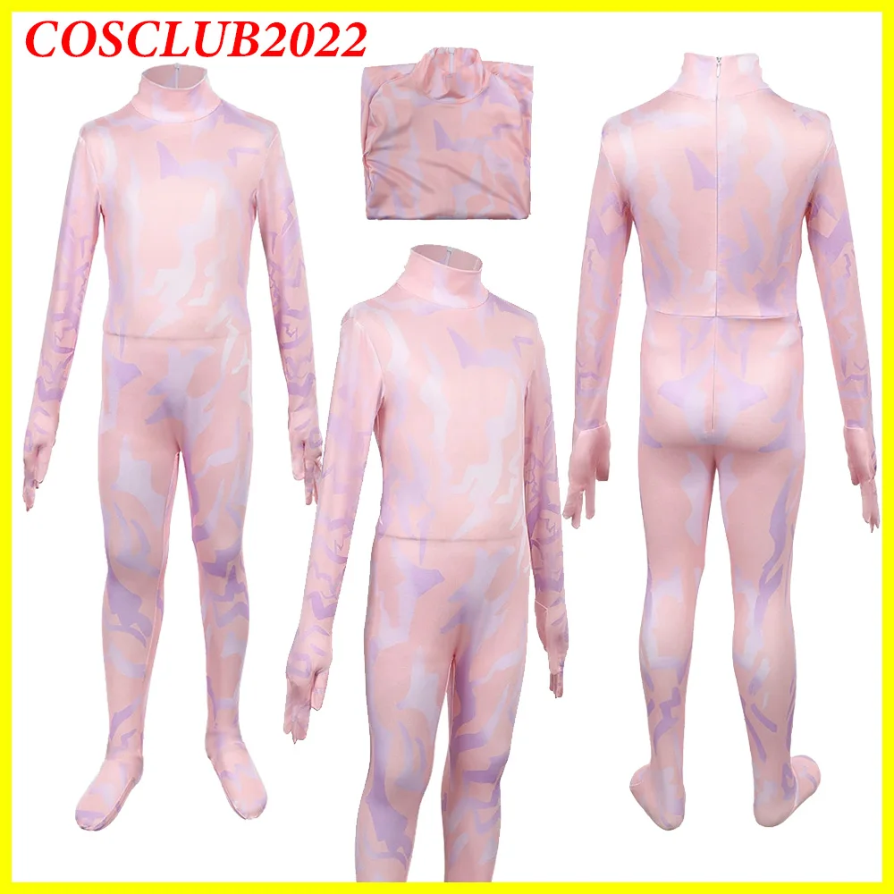 Zoey KPop Cosplay coloré tatouage body enfants filles démon TV chasseurs Roleplay combinaison Costume enfants tenues Halloween Costume