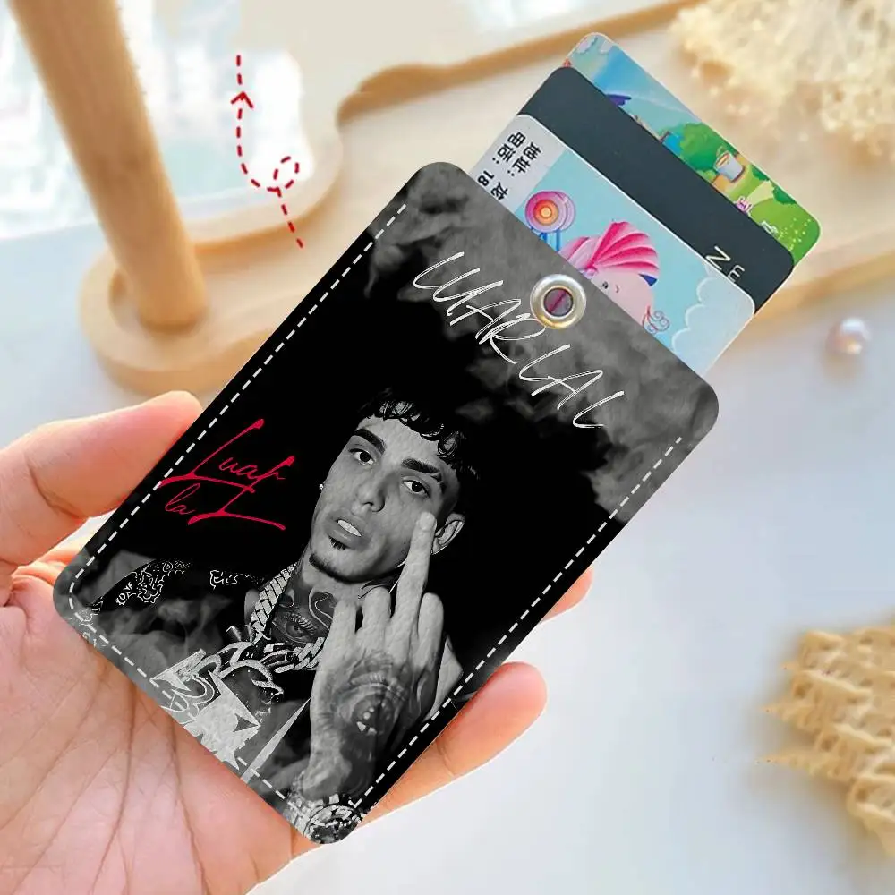 Popular Music Rapper Singer L-luar La L Keychain With Access Card Holder, Bus Pass & Meal Card Card Protective Case For Security