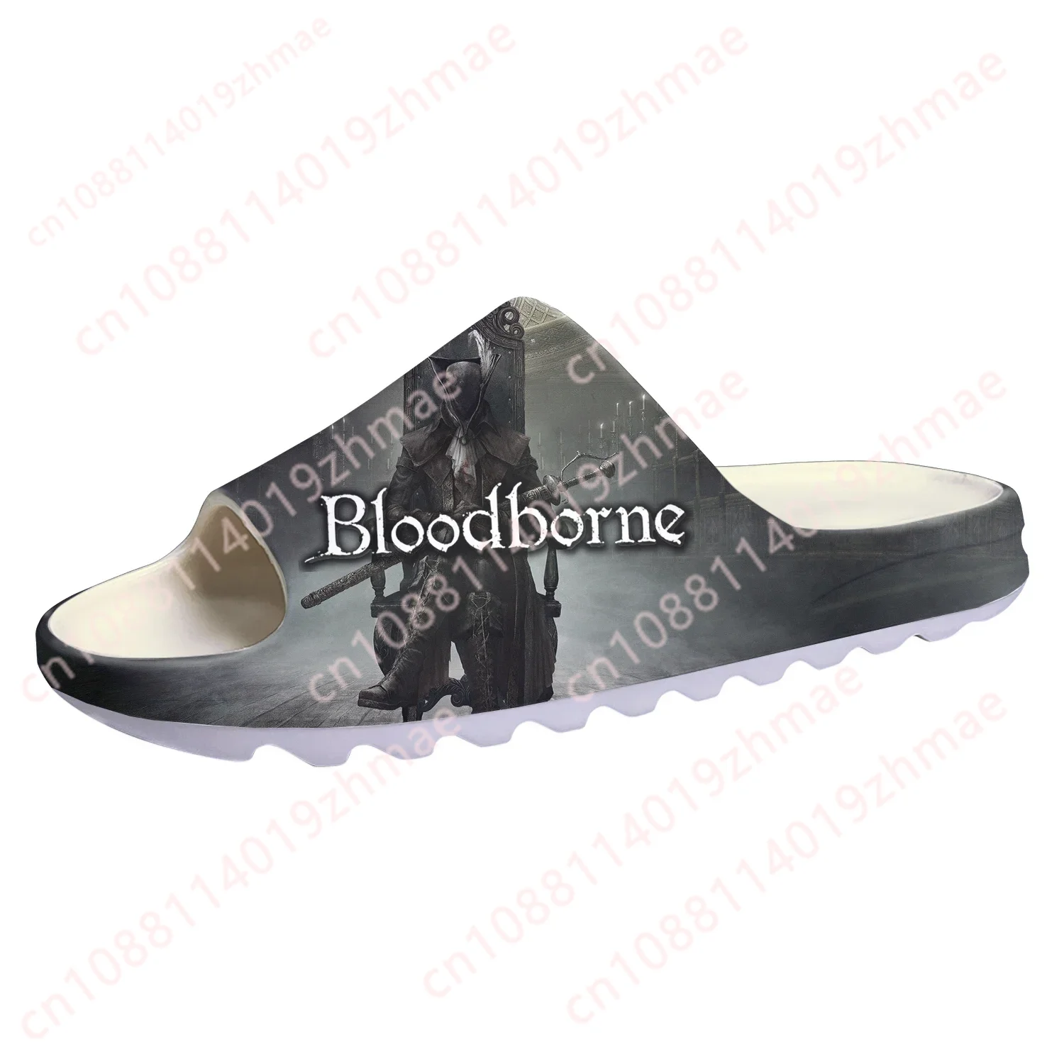 Bloodborne Custom Soft Sole Sllipers Cartoon Game Mens Womens Teenager Fashion Home Clogs Custom Water Shoes on Shit Sandals