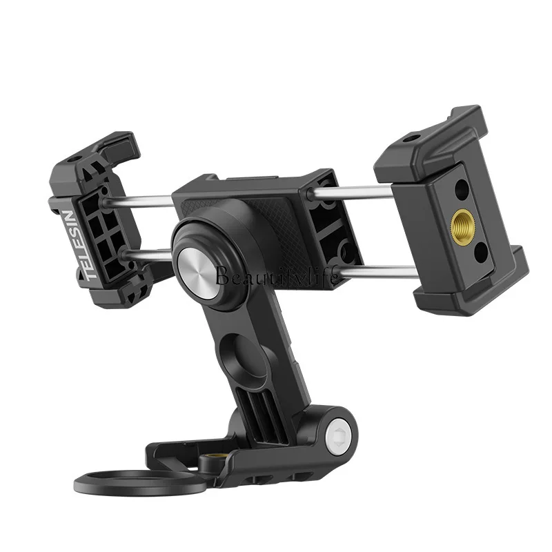 

Multi-Functional Phone Holder 360-Degree Rotation Cold Shoe Interface Can Expand Fill Light Mobile Desktop Stand