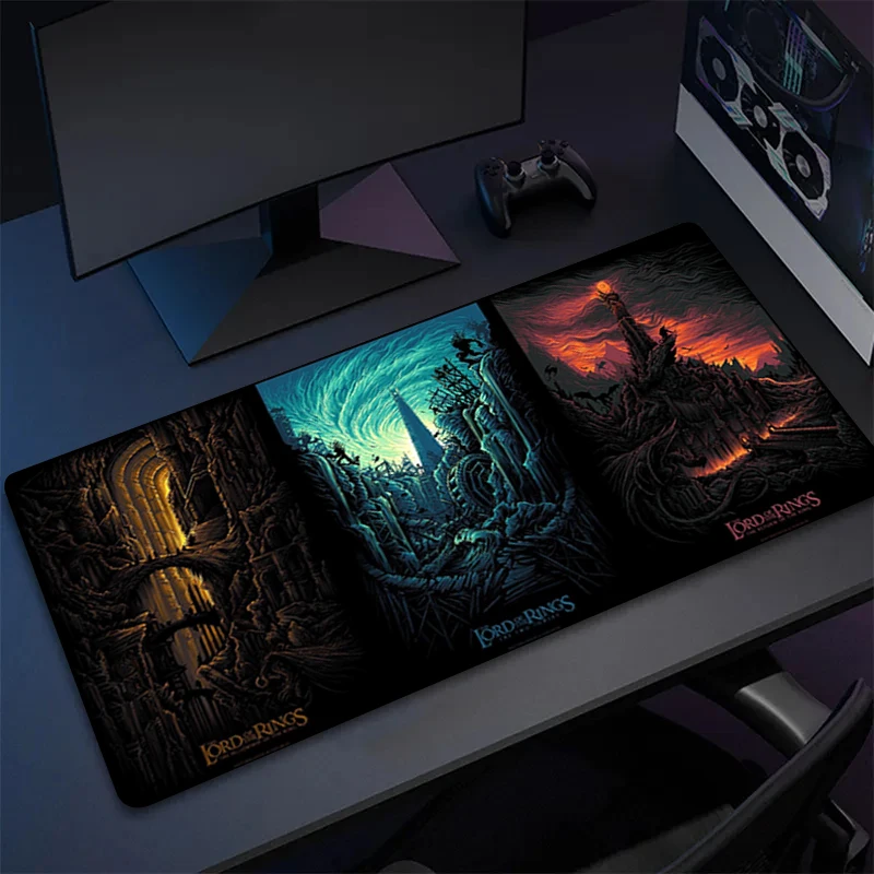 Large Size Computer Gamer L-lord The Rings Mousepad Boy Gift Padmouse Personality Mousepad Ergonomic Gadget Rubber Desk Mats XXL