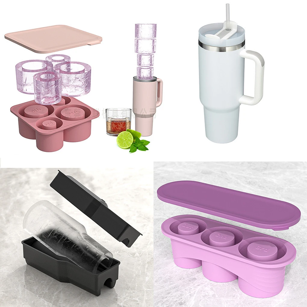 Tight Fit Cube Trays Accessories For Easy Release Ice Summer Ice Silicone Molds Cup