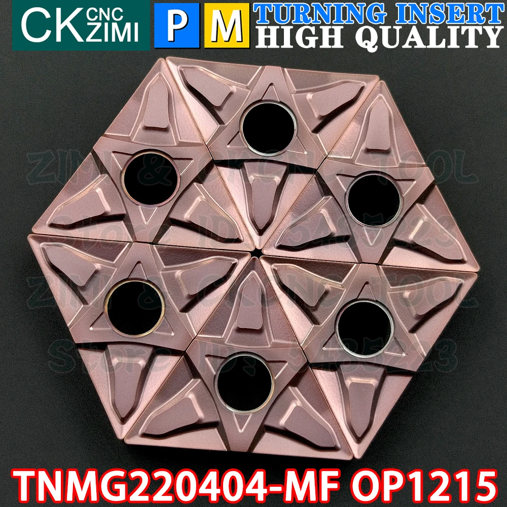 TNMG220404-MF OP1215 TNMG 220404 MF OP1215 Carbide Insert External Internal Turning Insert Tool TNMG CNC Metal Lathe Cutter Tool