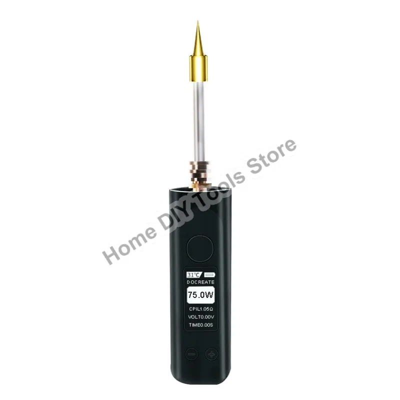 

Portable Electric Soldering Iron Kit 75W 2500mAh USB Wireless Rechargeable Soldering Iron with 3 Tips Welding Repair Tool