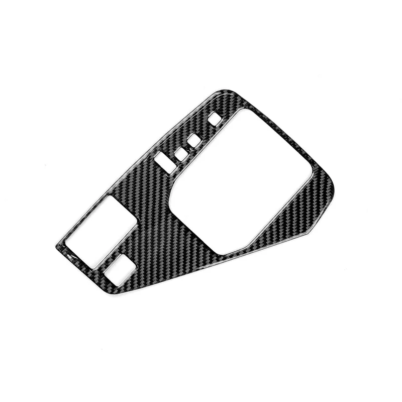 

For Subaru Crosstrek 2022-2024 LHD Soft Carbon Fiber Car Center Console Gear Shift Panel Cover Trim Replacement Parts (Black)