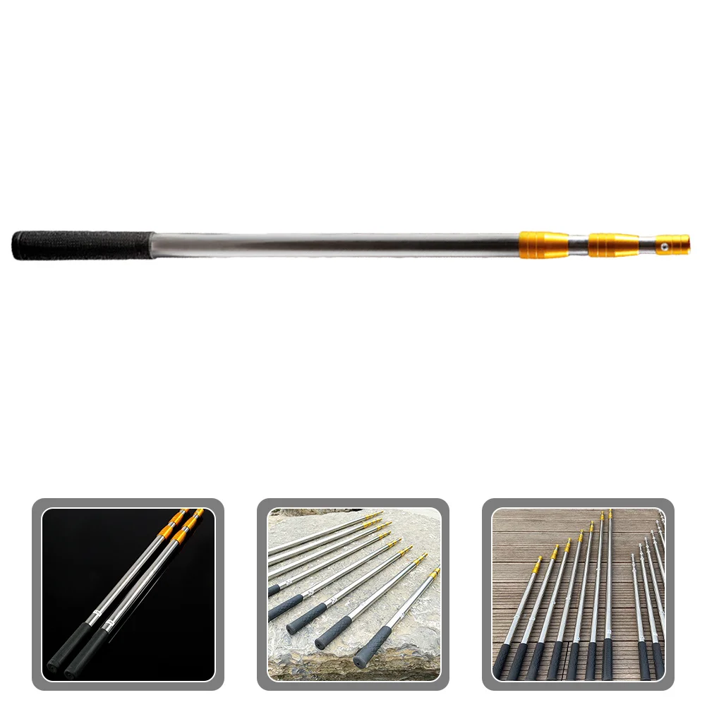 

1pc Stainless Steel Fish Net Rod Heavy Duty Non-Slip Handle For Crawfish Lobster Crab Trap Support Fishing Mesh Fixator
