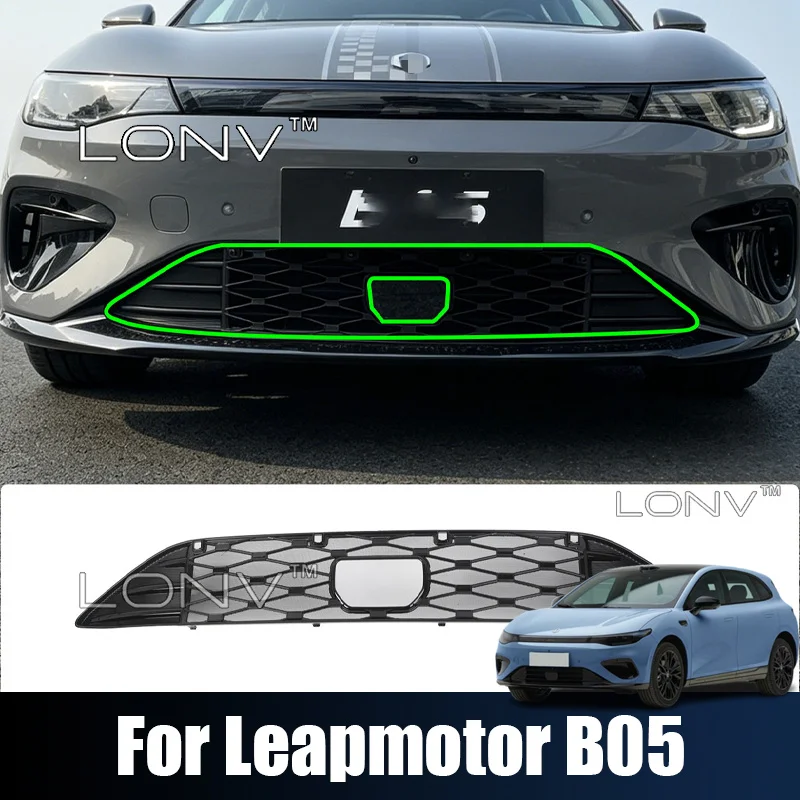 Für Leapmotor B05 Lafa 5 2026 2027 Frontstoßstangen-Grillgitter Lufteinlass-Abdeckung Kühlergrill-Schutz Insektenschutznetz Auto-Zubehör