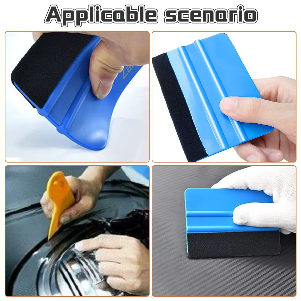 2-8Pcs Car Film Wrap Tools Kit Squeegee Set Vinyl Scraper Cutter for Vehicle Window Tint Wrapping Tools Spatula Car Accessories