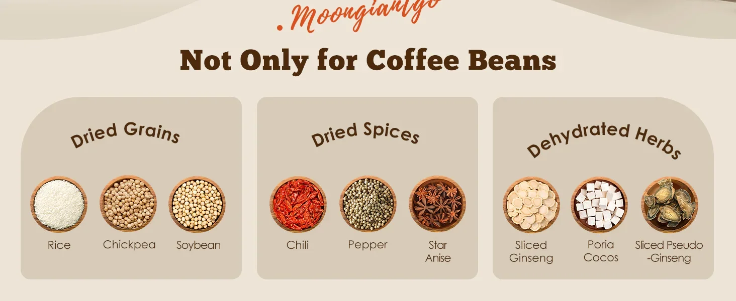 Grinder for Dry Spices Seeds Rice Beans Seasonings
