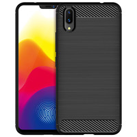 Fashion Mobile Shell For Vivo X21 X21i x20 plus UD Shockproof Cabon Fiber Case for vivo x20 X21UD Anti-fall Soft Phone Cover