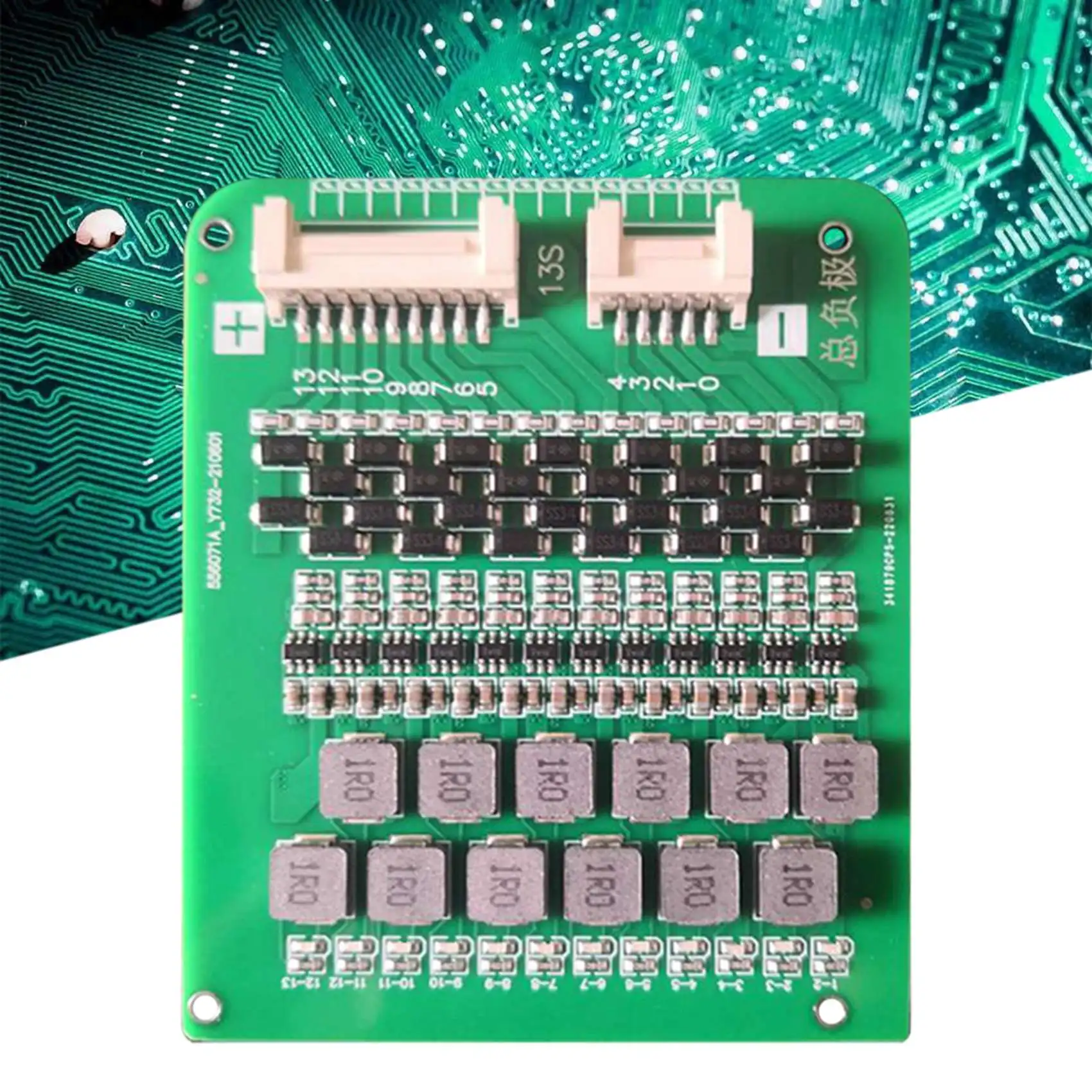 13S PCB Active Balance Board Support 36V 24V 12V Lithium Battery Protection Repairer-A08Q