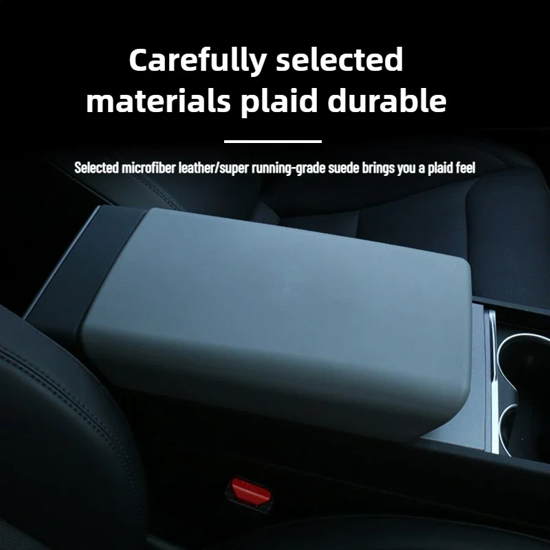For Tesla Model Y 2025 Refresh Juniper & Model 3 2025/2024 Refresh Highland Center Console Non-Slip Armrest Cover Designed
