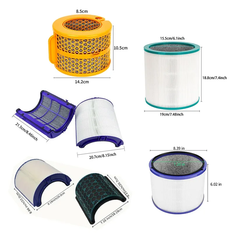 Premium Sealed Air Filter Replacement for Dyson PH01 PH3A AM11 BP01, 360° Filtration, Fits Purifier Humidifier Long-Lasting view 2