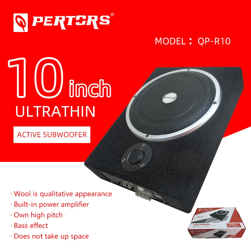 

Suede surface 8inch 800W/10inch 1200W Car Audio Active Subwoofer Built-in amplifier Ultra-thin Subwoofer With tweeter and woofer